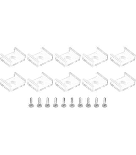 PATIKIL Clip per Strisce LED, 40pcs Supporti di Montaggio per Strisce