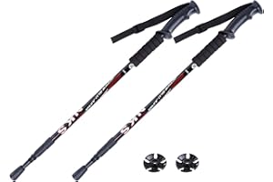 2 X Hikehobby® Antishock With Handle Trekking Walking Hiking Stick Pole