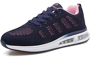 MINBEI Womens Sneakers Lightweight Ladies Trainers Breathable Woman Running Shoes Daily Walking Outdoor Fitness Athletic Lace Up Flat Fitness Air Sports Shoes