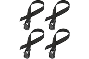 ‎ANFYKO Anfyko Spanngurte Kurz 40cm 4 Stück, Spitzes Heckdesign Zurrgurt, Zinklegierung Schnappverschluss Spanngurt, Verstellbare Befestigungsgurt mit Klemmschloss für Fahrrad, Motorrad... (40cm - 4 Stück)