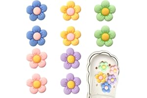 BHIPKOT 10 Piezas de dijes de Flores Amuletos para Zapatos para niños, Lindos Charms, decoración para Zapatos Zuecos, Adornos Decoraciones