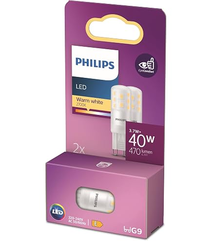 CorePro LED Kapsel Philips G9 4W - Matt, Dimmbar, Sehr Warmweiß 2700K G9 Warmweiß