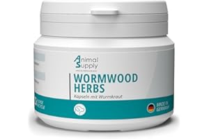 Animal Supply Wurm-Kraut Kapseln 50 Tabletten, Wurmkur sekundierend für alle Hunde, pflanzliche natürliche Rezeptur, Wurmmittel sekundierend, kein Anthelminthikum