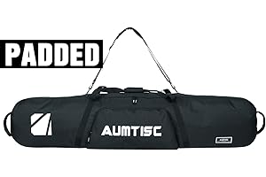 AUMTISC Snowboard Bags Board Bags Ski Bag Ski Equipment Snowboard Storage Snowboard Travel Bag Padded Ski Bag Ski Gear Ski Travel Bag Long Ski Bag Length in 155cm 165cm