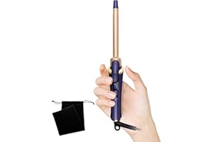 ATOPSKINS Mini Hair Curling Tongs 13mm, Professional Chopstick Curling Wand Travel Curling Tongs, Thin Curling Tongs with 5 Adjustable Temperature from 120-200℃, Curling Tongs for Short Medium Length Hair