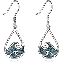KONFEN Orecchini Fungo Argento 925, Orecchino Turchese in Argento Sterling Donna con Fungo Colorato, Orecchino Elegante Orrichine Earrings Nichel Free Anallergici Regali per Ragazze