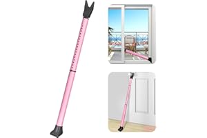 ACEMINING Securite porte d'entrée, Rose Barre de Securite Porte Entree, Bloque Porte Coulissante, Poignee Porte Entree, Bloque Poignee de Porte, Barre de Sécurité de Porte