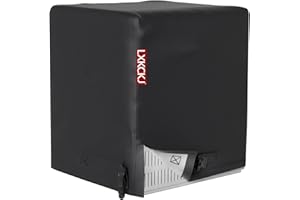 LXKCKJ Air Conditioner Cover for Outside Units - 420D Waterproof Air Conditioner Protection Covers for Window Unit - Winter AC Covers Fits AC Condensing HVAC Unit (Black 32''LX32''WX36''H)