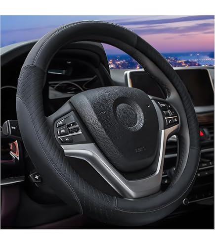 Couvre volant,Housses de direction antidérapantes en cuir PU pour voiture, pour DACIA SANDERO Couvre volant,Housses de direction antidérapantes en cuir PU pour voiture, pour DACIA SANDERO