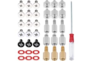 Xiatiaosann vis M.2 SSD pour ASUS pour Gigabyte pour Msi montage sur carte mère, PCIe NVMe vis pour ordinateur avec 6 rondelles et tournevis, 30 pièces