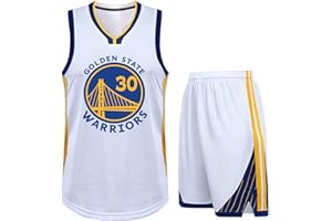 VVNHJA Basketball Jersey Kit Bambini Fans Jersey Maglietta Ragazzo Senza Maniche Ragazzi da Basket Top e Pantaloncini Sportivi Set Maglia da Basket e Pantaloncini Basket Maglie Basket Pantaloncini