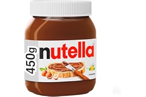 Nutella - Crema Spalmabile alle Nocciole e Cacao, Senza Glutine, Conservanti e Grassi Idrogenati, Ottimale a Colazione, Vasetto da 450 gr