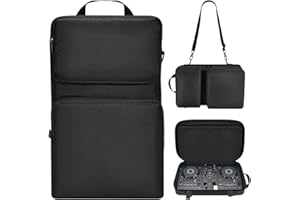 Janjunsi Funda de Controlador de DJ para Pioneer DDJ-200 / DDJ-WeGO4, para AlphaTheta DDJ-FLX 2, para Hercules Inpulse 200/200 MK2 DJ Controller Funda de Transporte con Correa para el Hombro