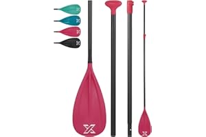 ‎ZLX ZLX SUP Paddel Stand Up Paddle Zubehör, 3 oder 4 Abnehmbaren Teilen, Verstellbares Paddle Board mit Glasfaser Blade Perfekt für Surfen, Schwimmen und Wassersport Vergnügen