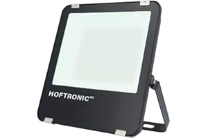 HOFTRONIC - LED Strahler Außen 100W 16000 Lumen 160lm/W 4000K Neutralweiß Flutlicht Außenleuchte Super Bright Fluter Außenstrahler IP65 Scheinwerfer 5 jahre Garantie