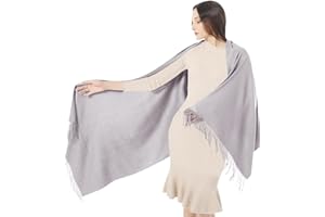 Haleey Womens Scarf Pashmina Shawls and Wraps for Evening Dress Wedding Bridesmaid Birthday Gift