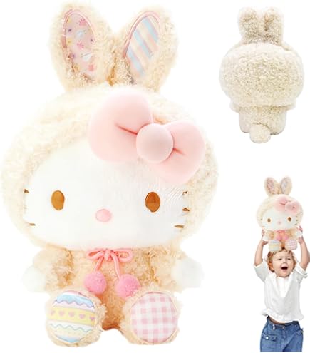 Hello Kitty Friends My Melody Plush - 22cm Soft Toy Bunny, Officially Licensed, For Ages 4+