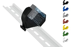 SHELLY HUTSCHIENENHALTER PW3D Supporto per guida DIN per Shelly 2.5 / EM DIN Rail bracket (35 mm) (nero (Prime)