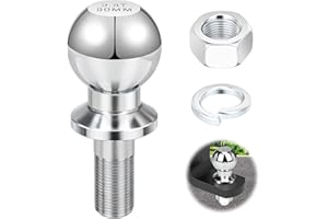 SPYRTB Boule Attelage, 50mm 3,5T Boule Attelage Remorque, Boulon à Tête Sphérique 22 mm, Boule d'Attelage pour Tracteur, Boule D'attelage pour Charges Jusqu'à 3,5 Tonnes