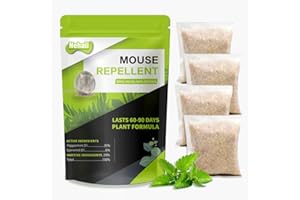 Nehaii Mouse Repellent, Rodent Repellent, Mice Repellent Indoor/Outdoor Peppermint Oil Rat Repellent, Mouse Repellent, Rat Deterrent, Mouse Deterrent-4Pcs