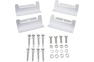Coolty 4 Sets Juego de Soportes Z Panel Solar Kits de Montaje Conjuntos para RV Barco de Casa Montado Off Grid Techo