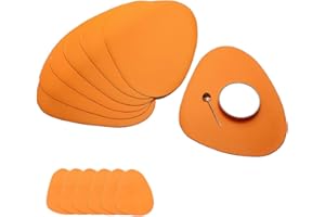 JJ JUJIN Set di 12 Tovagliette Rotonde e Sottobicchieri per Tavolo da pranzo e Cucina, Resistenti al Calore, Antiscivolo e ;avabili