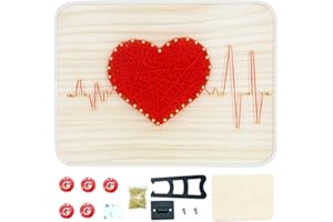 GENERIC BAZIMA DIY String Art Kit for Beginner, DIY Heartbeat Craft Kit,Unique Gift,Craft Kit for Holidays