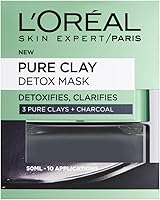 L'Oreal Paris, Face Mask, Pure Clay Charcoal Detox Clay Mask