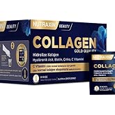 Nutraxin Collagen Gold Quality Takviye Edici Gıda, Hidrolize Kolajen, Hyaluronik Asit, Biotin, &Ccedil;inko, C Vitamini, 11 g x 30 S