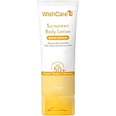 WishCare Sunscreen Body Lotion with SPF 50 PA+++ In-Vivo Tested | Body Sunscreen With Broad Spectrum UVA & UVB Protection, No