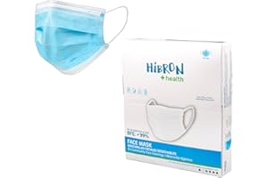 Hibron Masques faciaux jetables CWA 17553: 2020 règlement UE, pack de 50 unités