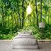 Produktbild Wandbilder Tapete 3D Stereo Grün Wald Baum Sonnenschein Foto Wandtuch Wohnzimmer Schlafzimmer Klassische Wohnkultur Tapeten380X260Cm (149,61X102,36 In)