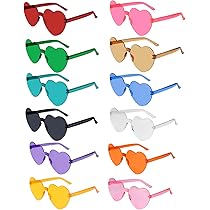 Trendy hartjes zonnebril chroom | UV400 bruine lenzen - Freaky Glasses