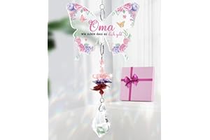 TheGiffter Oma Geschenk, Kristall Sonnenfänger Geburtstagsgeschenke für Oma, Beste Uroma Geschenk, Muttertags Weihnachtens Valentinstag Ostern Danke Geschenke für Großmutter