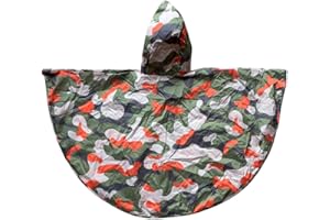 BundleBean - Wheelchair Poncho - Comes With Stuff Sac - Universal Fit, Peaked Hood, Easy Poppers Under Chin and Arms -Waterproof Rain Poncho for Ages Toddler to Adult