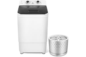 ARTIST HAND 2-in-1 Portable Washing Machine Washer And Spin Dryer For Camping Dorms Apartments College Rooms 4.5 KG Washer Capacity