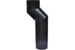 6" inch Offset Double Bend Flue Pipe Stove Flue by StoveMaestro