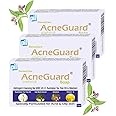 Pil Acneguard Soap | Clears Acne, Pimples, Clogged Pores | For Face And Body | Perfect Blend Of Natural Ingredients | Deeply Cleanses | Gentle | Refreshing (75gm Each, Pack of 3)
