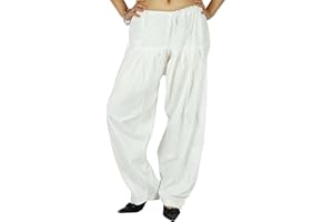 Indianbeautifulart Baumwolle Damen gestickte Ethnische Wear Salwar Unterseite Einstellbarer Kleidung