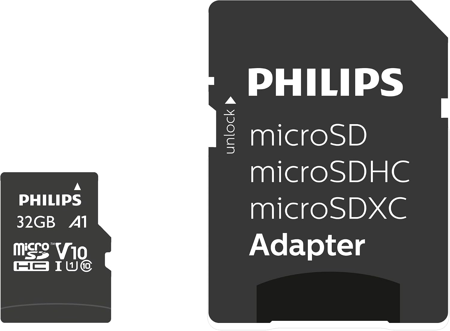Philips 32 GB Class 10 Micro SDHC Memory Card with Adapter