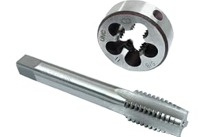 HARSKIYER 5/8 tums-11 UNC kran och matris set, HSS maskin gänga tappningsset, 5/8 x 11 UNC höger gänggänga gängverktyg