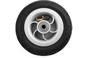 L-FASTER Rueda de inflado de 5 Pulgadas con Cubo de Metal 5X1 neumático con Tubo Interior vehículo eléctrico Rueda neumática de 5 Pulgadas Gocart Caster