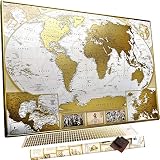 ¡EL TAMAÑO PERFECTO Con una capa de papel laminado dorado de 88 x 63 cm.