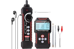 NOYAFA NF-8209S Upgrade Advanced Network Cable Tester mit PoE, Kabellängentest, Port blinken, Multifunktions Anti Interference Scanning Modi Drahtverfolger