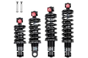 ROADNADO Coil+Oil Shock Absorber mtb Adjustable Damping Hydraulic Rear Shocks for E-Bike Scoters Downhill Spring Shock Bike Rear Shocks With Screw 125MM/150MM/165MM/190MM 550P/650P Suspensions Damper