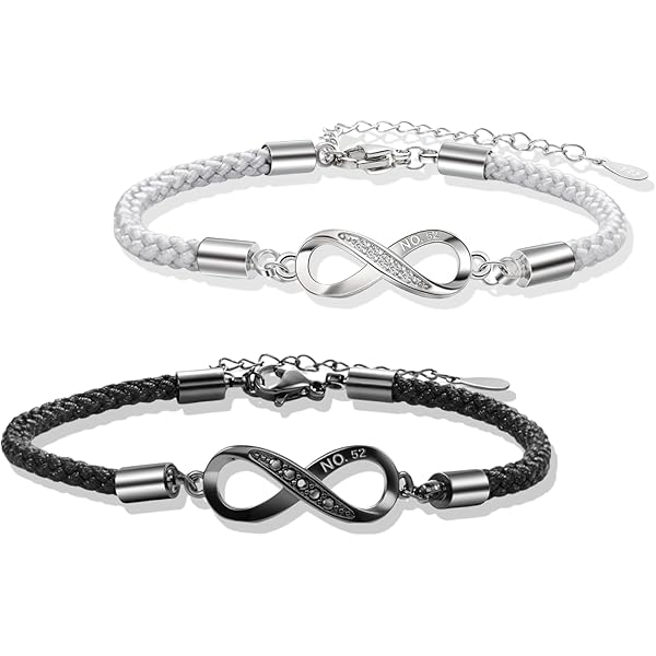 Collana E Braccialetto Coppia Lovers - Puzzle Cuore Con Strass E Scritte 'Her King/His Queen' | Regalo Amoroso - Foto 7