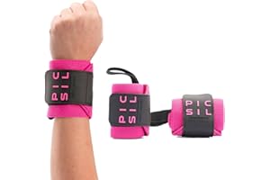 PICSIL Polsiere per Cross Training, Supporto del Polso con Presa Pollice, Realizzate in Nylon Elastico, Ideali per Body Building, Box, Calistenia, Palestra, Prevengono Tendiniti, Unisex