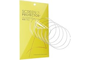 Blueshaweu Lot de 6 films de protection d'écran universels ronds en TPU transparent pour montre - Anti-rayures - HD - Sans bulles (41 mm de diamètre)