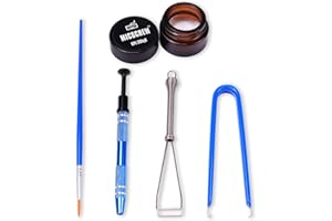 Byhoo Keyboard Lube Kits 5PCS Contain GPL 205G0 Grease 0.17oz, Stem Holder Keycap Puller Lube Brush, and Switch Puller, Universal Switch Lubricant for Mechanical Keyboard Switches and Stabilizer