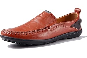 REMXI Buty dla mężczyzn bez sznurowadeł męskie skórzane mokasyny płaskie wsuwane mokasyny ręcznie robione buty biznesowe